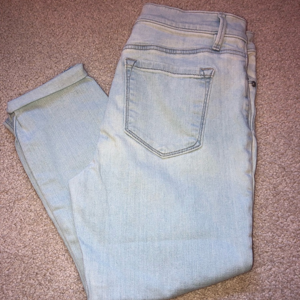 Light wash jeans